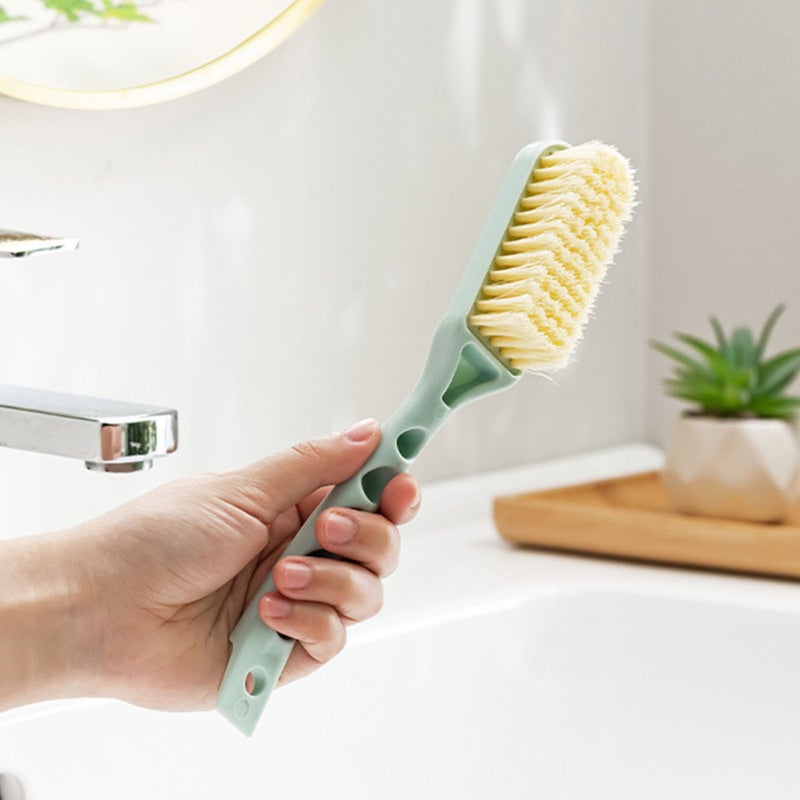 Shoe Cleaning Brush 12-Inch Thickened Long Handle Soft Bristles - Space Saving Hanging Design Versatile Cleaning Brush for Home Shoe Care, Baby Footwear and Multi-Surface Cleaning - Image 5