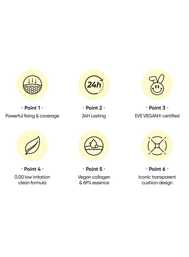 Amuse Meta Fixing Cushion Foundation 02 NUDE | Peach | Matte, glow, long-lasting, double coverage, clean beauty, lightweight, natural look, foundation for sensitive skin, hydrating cushion - Image 5