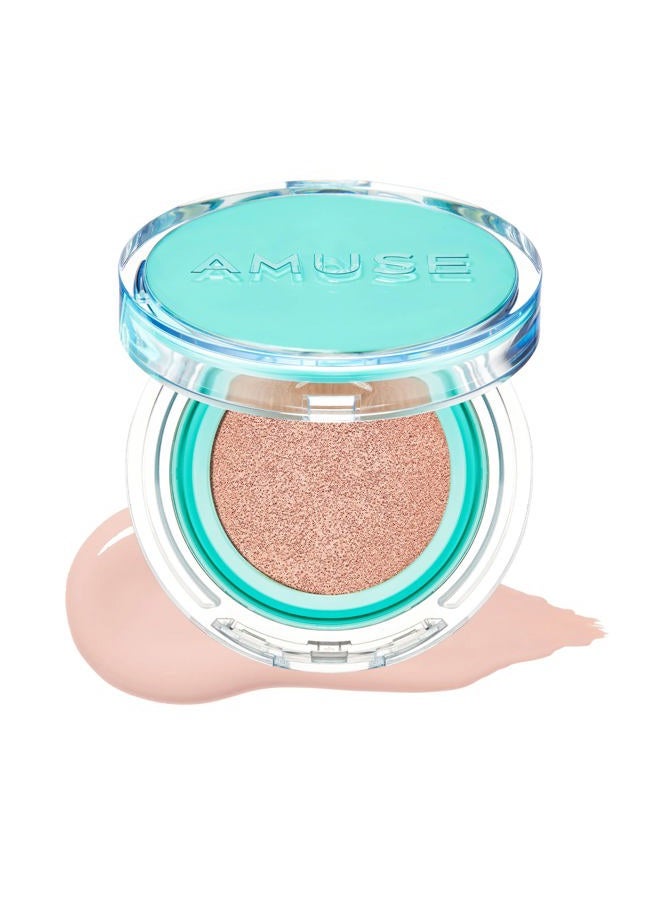 Amuse Meta Fixing Cushion Foundation 02 NUDE | Peach | Matte, glow, long-lasting, double coverage, clean beauty, lightweight, natural look, foundation for sensitive skin, hydrating cushion - Image 1