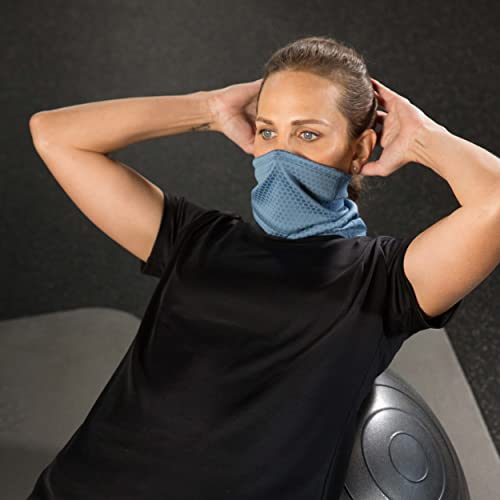 Copper Fit Unisex Adult Guardwell Face Cover and Neck Gaiter, Blue - Image 4