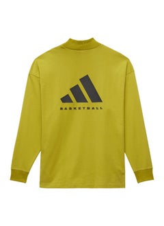 Adidas Adidas One Bb L/S Tee Green Basketball T-Shirts For Unisex Xs  - Image 2