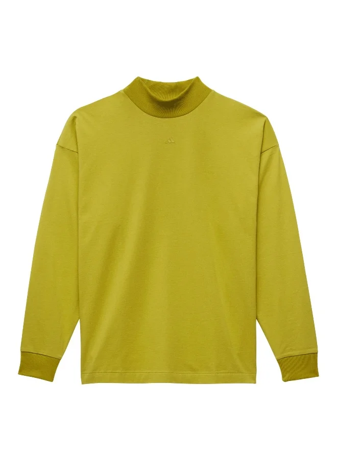 Adidas Adidas One Bb L/S Tee Green Basketball T-Shirts For Unisex Xs