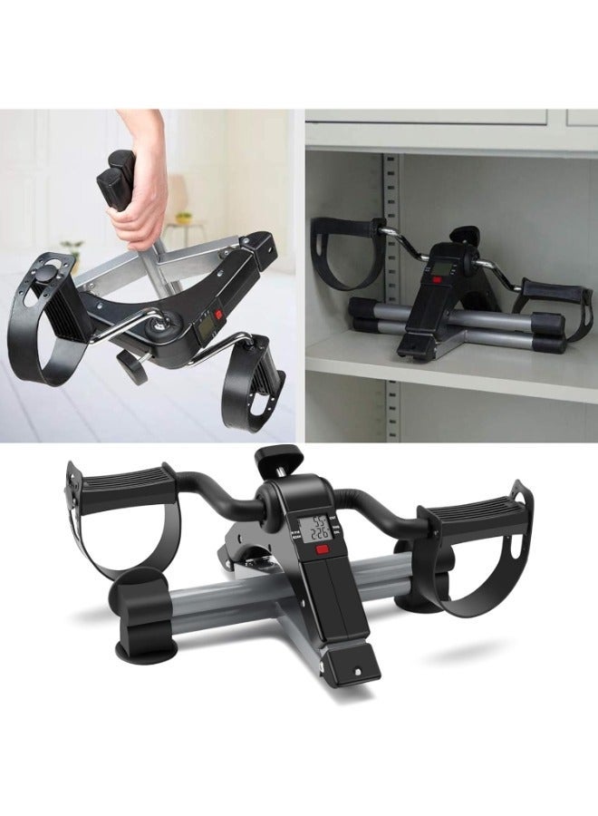 ELTRAZONE Pedal Exerciser Bike Drive – Foldable Mini Fitness Peddler with LCD Display | Under Desk Exercise Equipment for Arms & Legs | Compact Indoor Cycling Machine for Home & Office Workouts  - Image 4