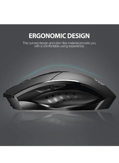 Bluetooth Mouse, Inphic Rechargeable Wireless Mouse Multi-Device (Tri-Mode:BT 5.0/4.0+2.4Ghz) with Silent , 3 DPI Adjustment, Ergonomic Optical Portable Mouse for Laptop Android Windows Mac OS, Black - pzsku/Z738CC503F6AA3A1363C7Z/45/_/1704255148/e80856da-5855-4c61-a739-a6ad9fe6c813