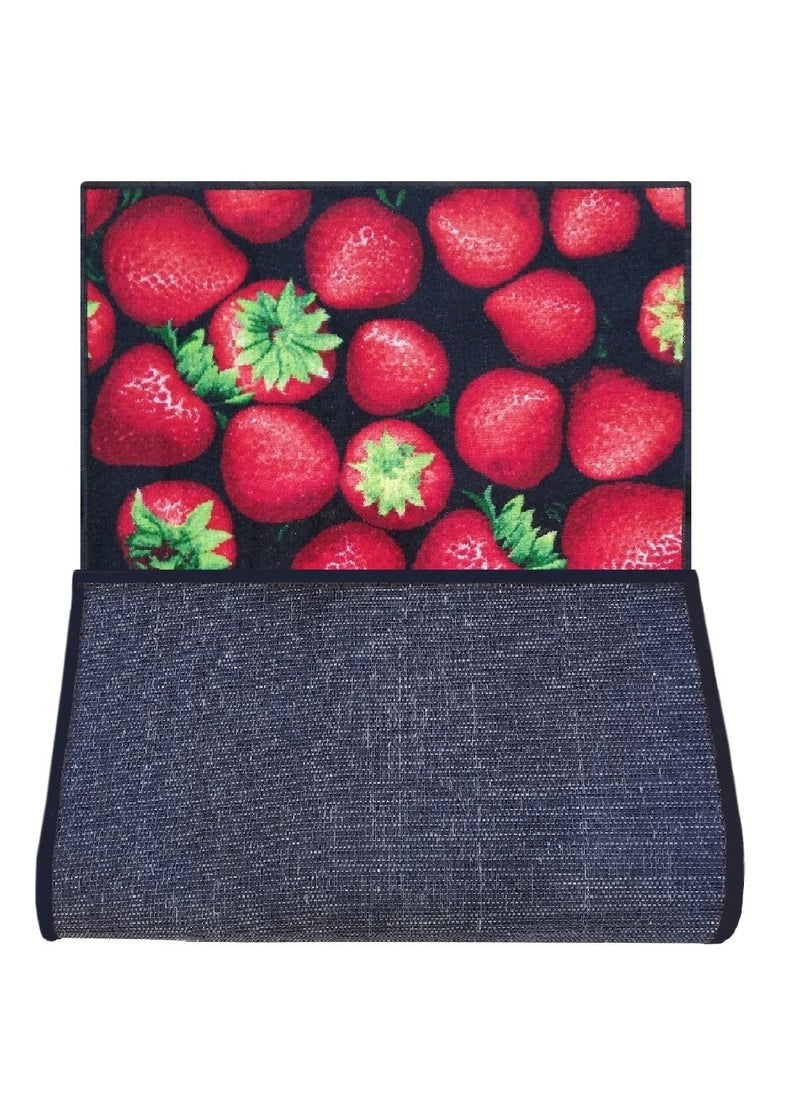 Mac Carpet Lightweght, Strawberry door mat with cotton back (Size 50cm * 75cm) 3Pcs  - Image 5