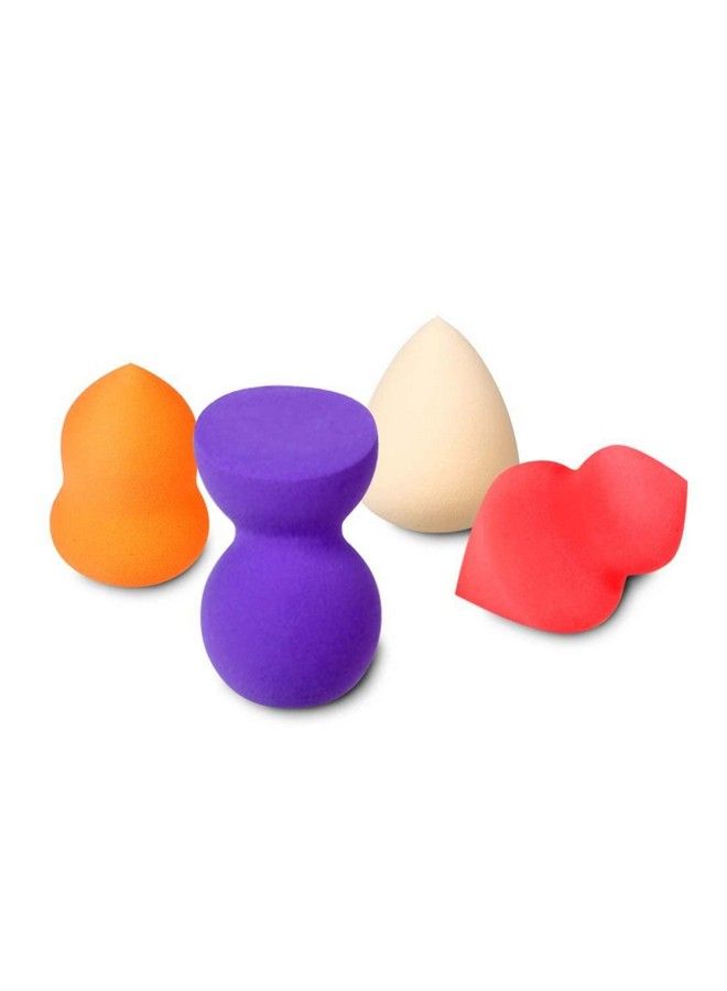 CONNECTWIDE Makeup Premium Beauty Sponge Blender Puff Set Latexfree Multipurpose Shape And Colors Set Of 9  - Image 3