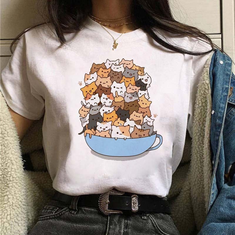 [Send On The Same Day] Supply T-Shirt Printed T-Shirt Women'S Short-Sleeved Women'S Clothing - Image 1
