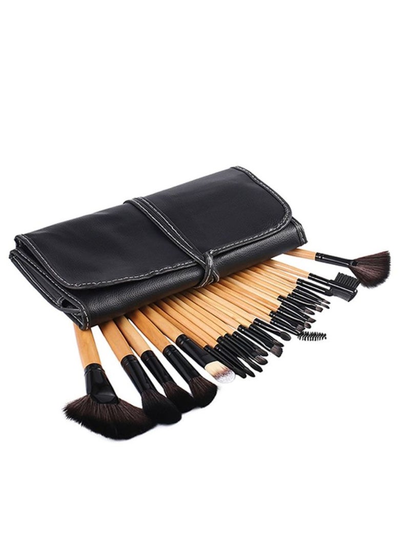 NIBEMINENT 24-Piece Brush Set With Cleanser Multicolour - Image 1