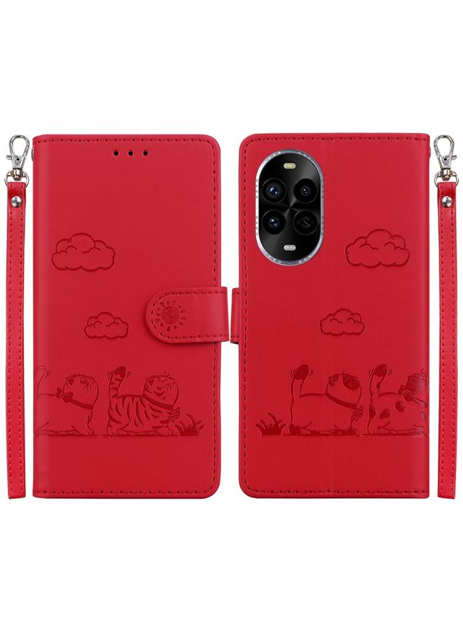 Zaboon Case For Huawei nova 13 Pro Cute Cats RFID Leather Phone Case - Image 1