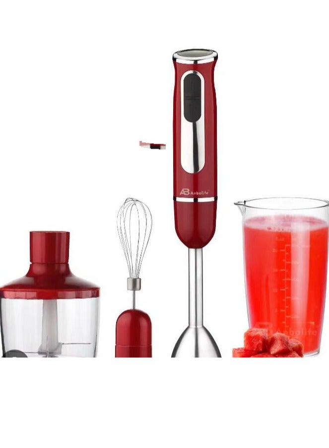 Multi-Purpose Hand Blender – 2 Speed Control, Detachable Stick Mixer with Chopper Bowl & Whisk for Kitchen & Baby Food  - Image 2
