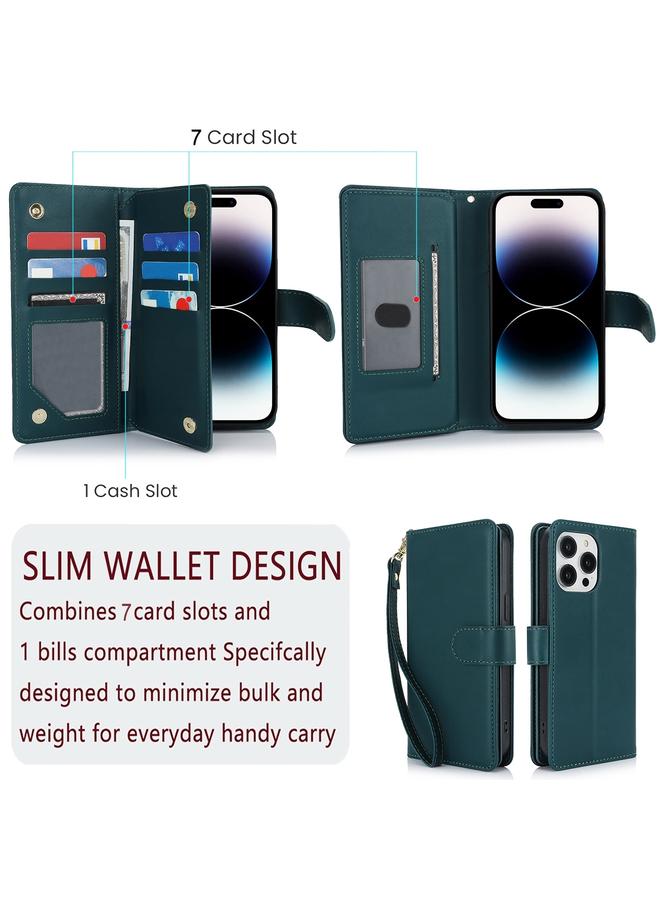 S-TOP Case For iPhone 16 Pro Max Multi-Card Wallet RFID Leather Phone Case - Image 5