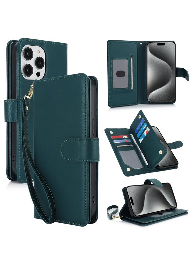 S-TOP Case For iPhone 16 Pro Max Multi-Card Wallet RFID Leather Phone Case - Image 1