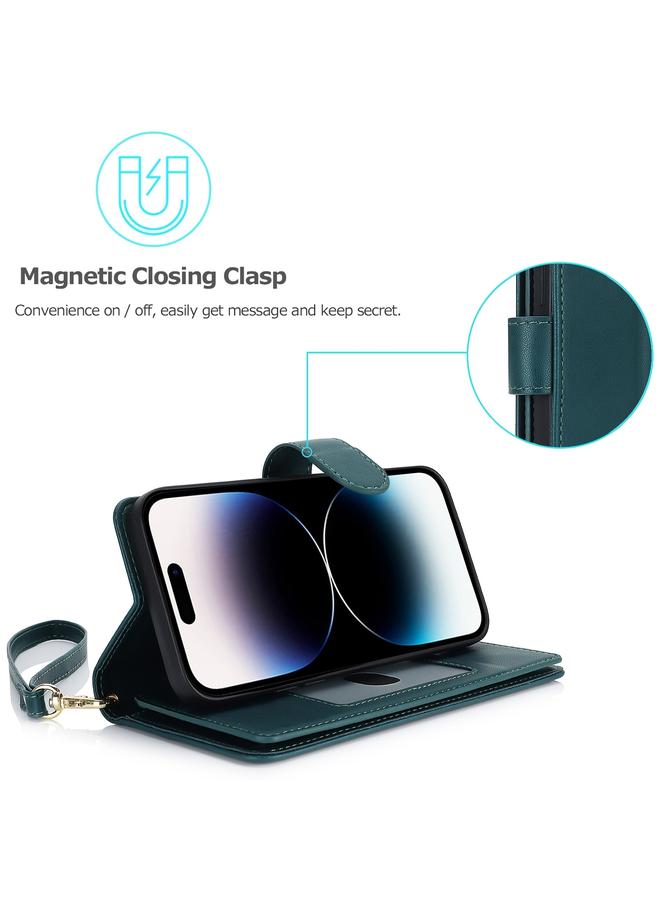 S-TOP Case For iPhone 16 Pro Max Multi-Card Wallet RFID Leather Phone Case - Image 4