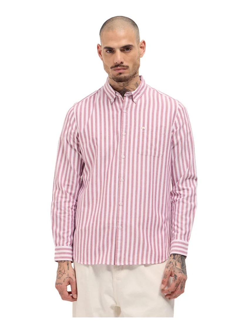 THE BEAR HOUSE Men’s Long Sleeve Shirt – Classic, Comfortable and Stylish Essential for Work, Travel or Casual Outings