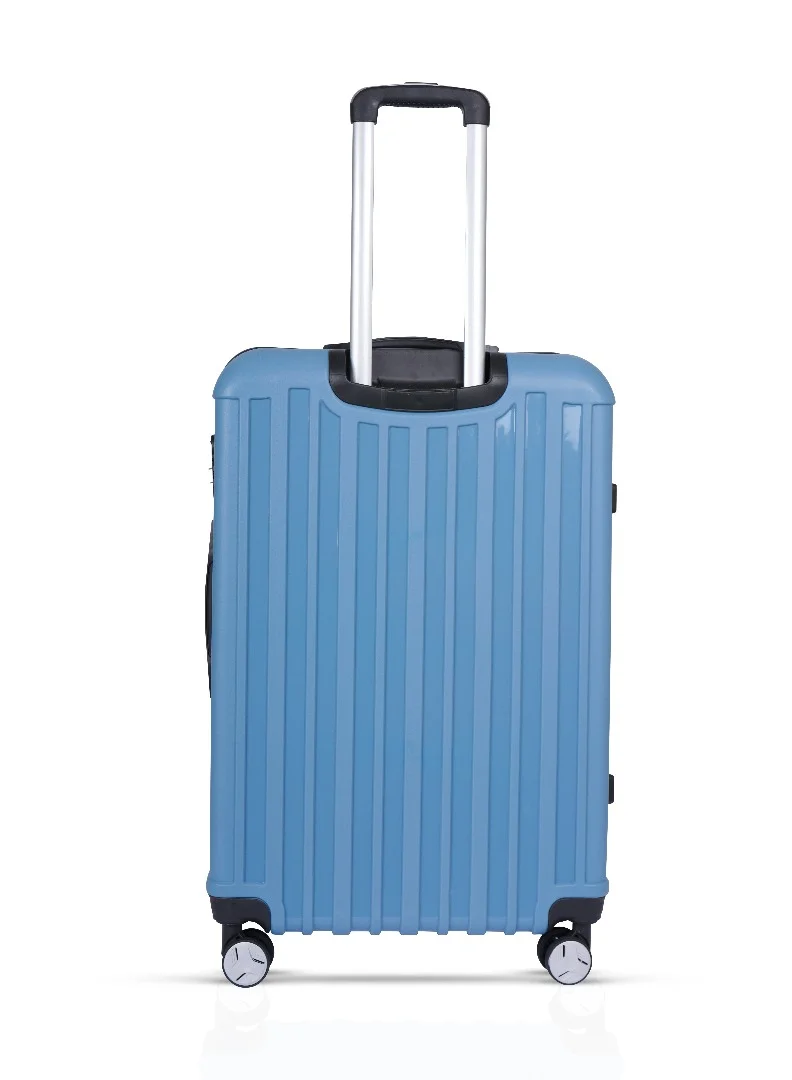 MNUK Viator Set of 2 Luggage | Hard-side Smooth and comfortable Luggage Trolley with TSA Lock | PP Material | Double 360° 8 Wheeler| Cabin, Large| Blue