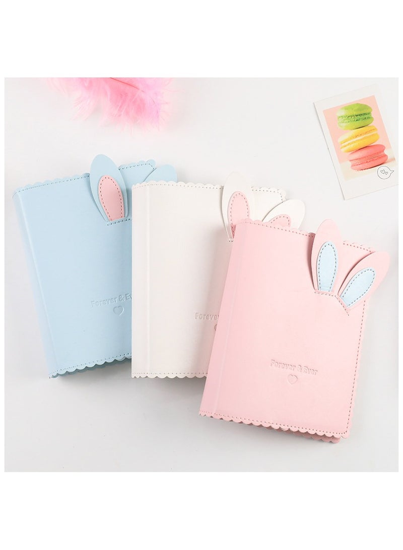 السعي للأفضل 192 جيب ألبوم صور صغير لطيف لكاميرا Fujifilm Instax Mini، 3 عبوات ألبوم صور أرنب لكاميرا Polaroid Snap، لكاميرات Z2300 و SocialMatic الفورية وطابعة Zip الفورية، ألبوم صور فورية ملحقات كاميرا صغيرة - Image 1