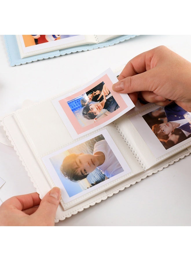 السعي للأفضل 192 جيب ألبوم صور صغير لطيف لكاميرا Fujifilm Instax Mini، 3 عبوات ألبوم صور أرنب لكاميرا Polaroid Snap، لكاميرات Z2300 و SocialMatic الفورية وطابعة Zip الفورية، ألبوم صور فورية ملحقات كاميرا صغيرة - Image 3