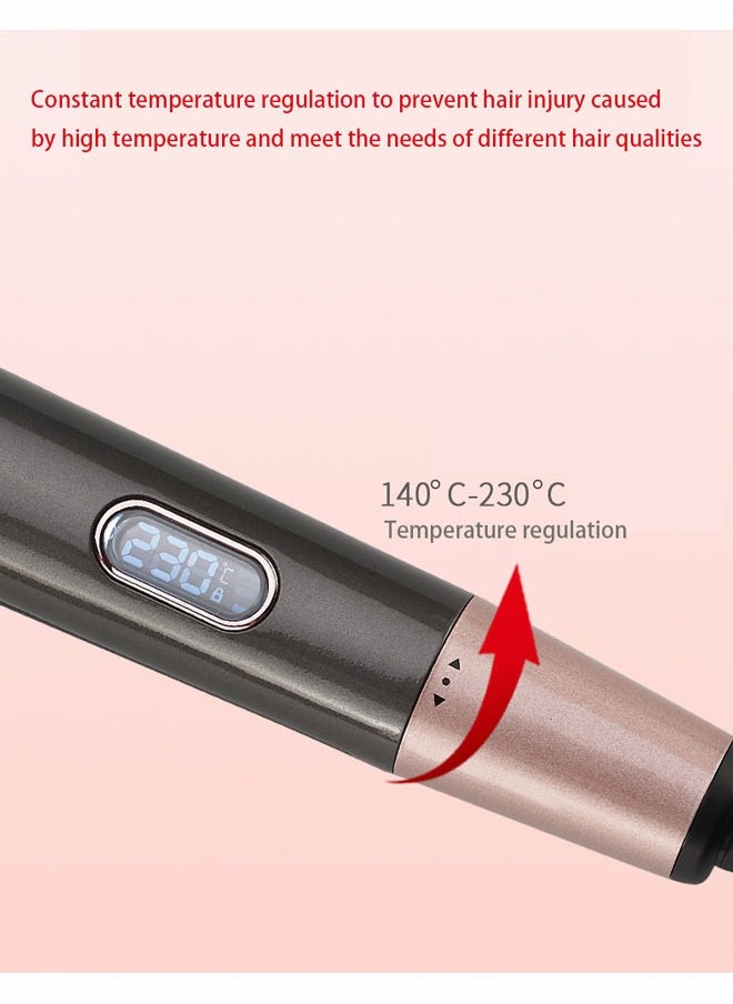Generic - Hair Straightener and Curler 2 in 1 Twist Straightening Curling Iron Professional Negative Ion Flat Iron with Adjustable Temp for All Hair Types Instant Heating Dual Voltage - Image 1