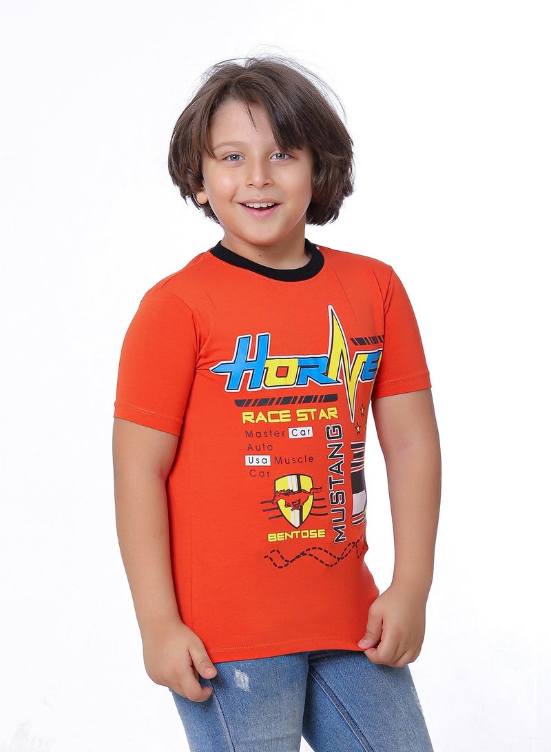 بيبو تيشيرت اولادى نصف كم مطبوع - Image 3