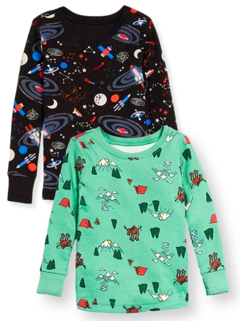 TuddyBuddy Baby Boy's 100% Organic Cotton Ribbed Long Sleeves Tops/T-Shirt (3 Months-6 Months, Pack of 5, Assorted) - Image 4