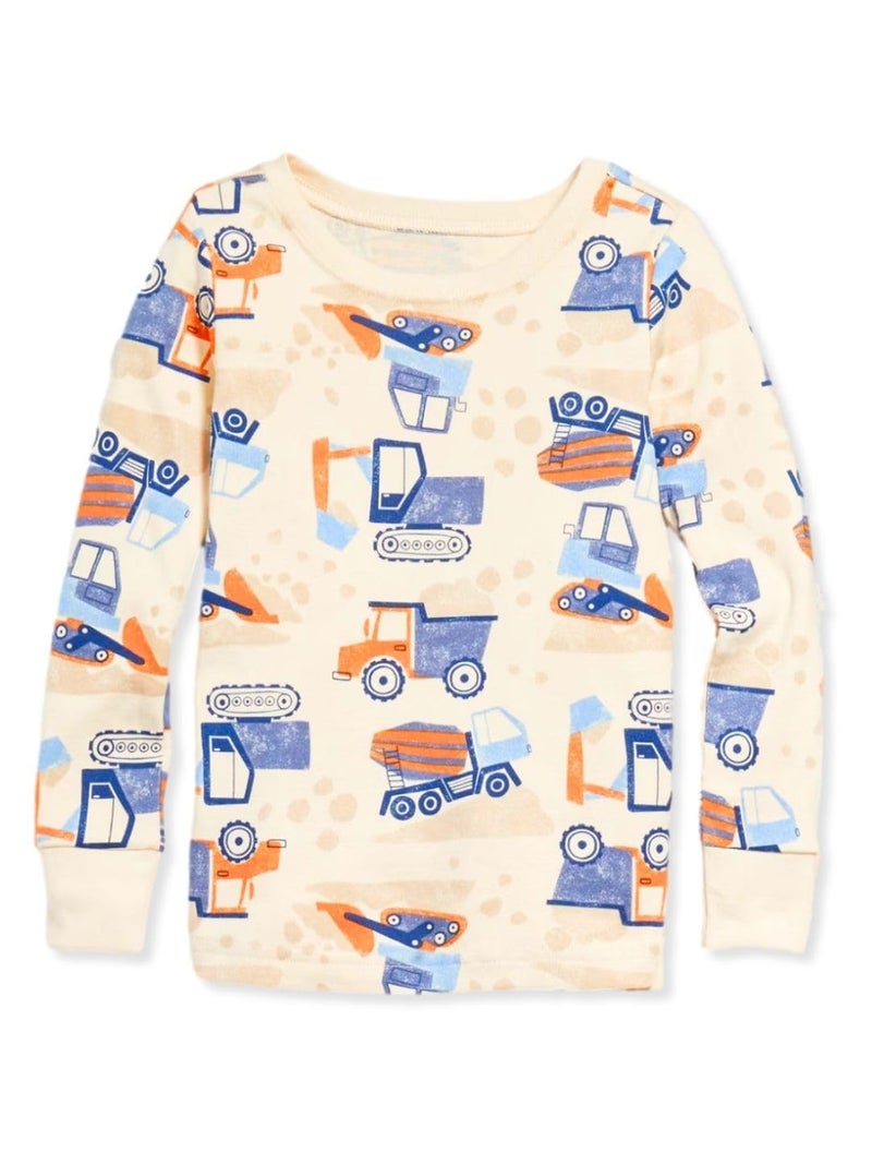 TuddyBuddy Baby Boy's 100% Organic Cotton Ribbed Long Sleeves Tops/T-Shirt (3 Months-6 Months, Pack of 5, Assorted) - Image 2