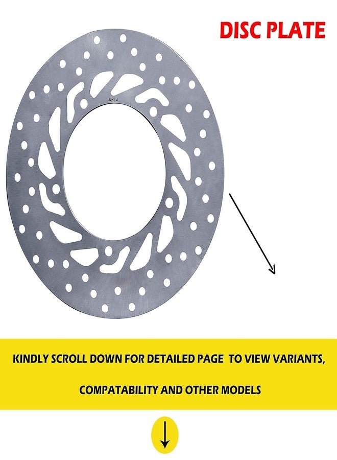 VTRUST Front Brake Disc Plate Compatible for Yamaha FZS (Front Brake Disc Plate) - Image 2