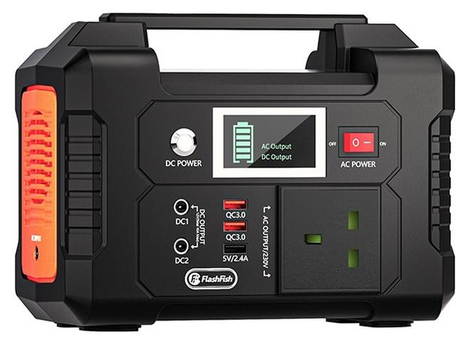 FlashFish E200 محطة طاقة محمولة 200 واط / 151 واط في الساعة بطارية ليثيوم مولد طاقة الطوارئ متوافق مع عربات التخييم في الهواء الطلق RVs - Image 1