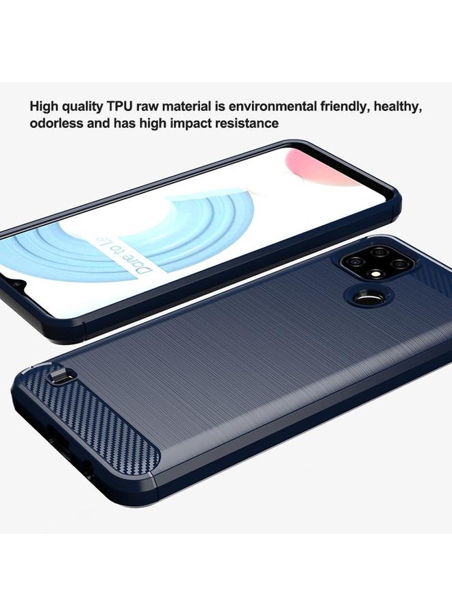 S-TOP Case For Realme C21Y Brushed Texture Carbon Fiber TPU Phone Case - Image 4