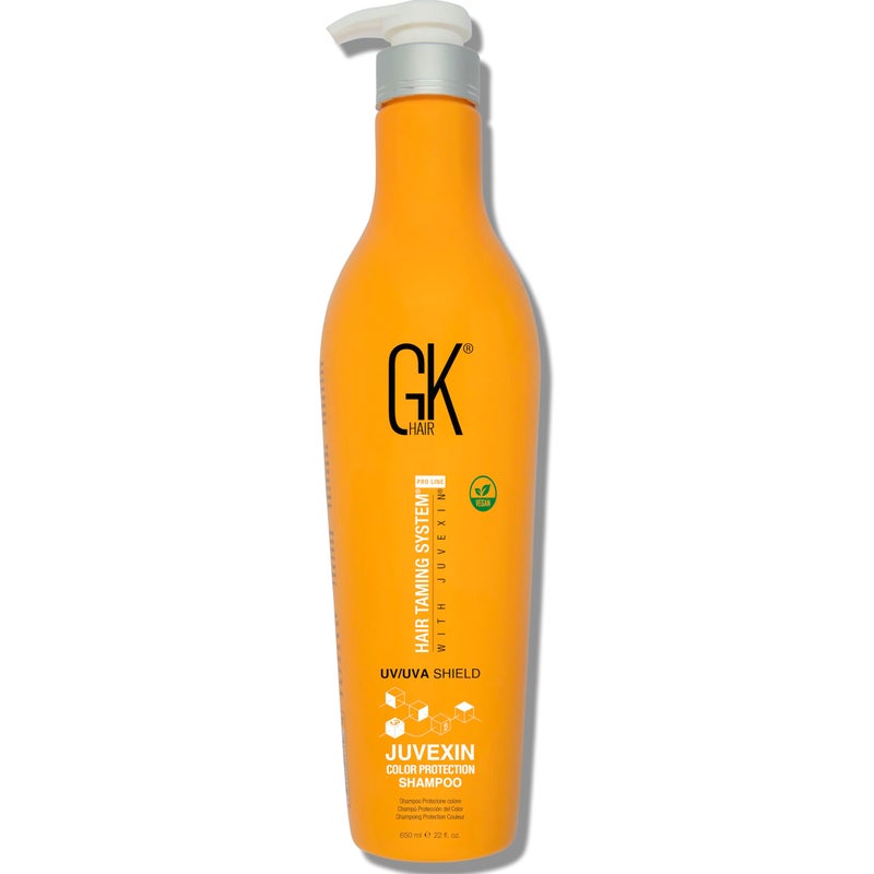 GK HAIR Shield Shampoo 22 Fl Oz â€“ Color Safe, UV Protection, Aloe Vera & Argan Oil, Sulfate and Paraben Free, Repairs Damage, Boosts Shine, Hydrating, Vegan Hair Care - Image 1