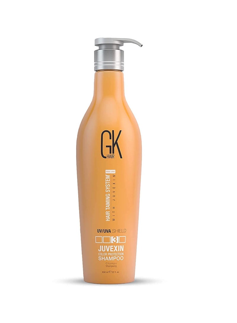 GK Hair GK HAIR Global Keratin Colored Shield Shampoo (22 Fl Oz/650ml) - Deep Cleansing Moisturizing Heat Protection for Color Treated Dry Damaged Curly Frizzy HAIR - Sulfate Free - Image 1