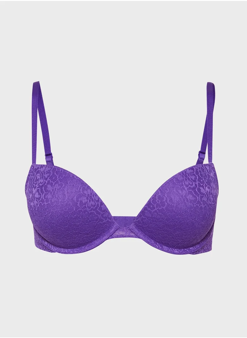 La Senza Lace Detail Plunge Bra