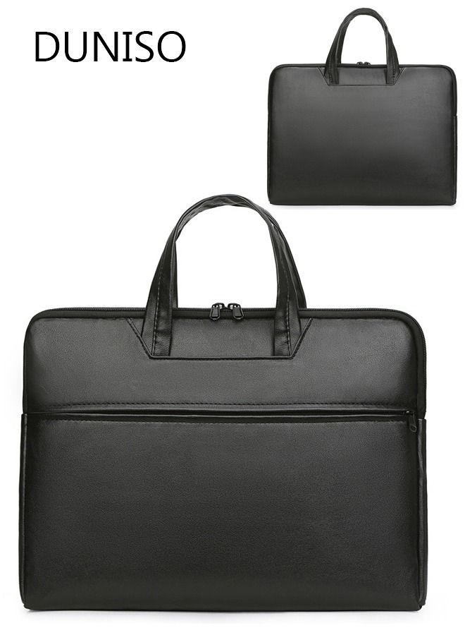 DUNISO Laptop Bag 15 Inch Laptop Briefcase Large Waterproof Laptop Case for Men Women Business Office Work Computer Bag - Image 1