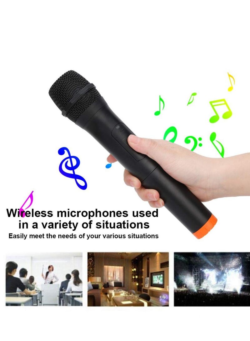 SYOSI Handheld Wireless Microphone, VHF Wireless Microphone, Over 110 DB Outdoor Indoor Cordless Microphone System, Suitable for Karaoke, Singing, Party, Wedding, DJ, Speech - Image 5