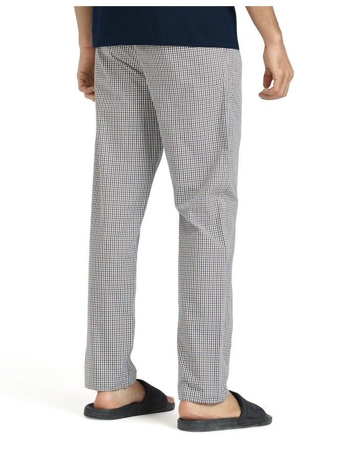 XYXX - XYXX Men Combed Cotton Pyjama, Regular Fit, Checkmate, Pack of 2, XYPYJM2PCKN98XL, Vivid Blue + Sandy Grey, XL - Image 1