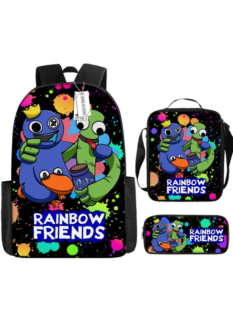 Generic - Cartoon anime backpack for primary and secondary school students, large capacity casual lightweight backpack, cartoon shoulder bag, pencil case, pencil case, and pencil case - Image 1