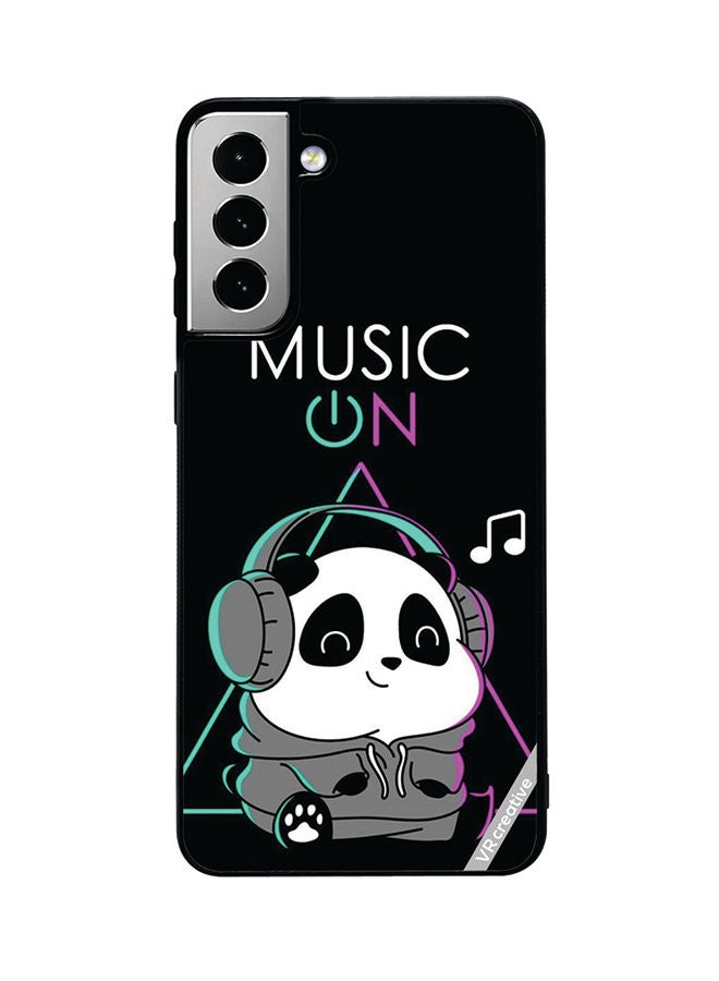 VR CREATIVE Protective Case Cover For Samsung Galaxy S21 FE 5G Music On Design Multicolour - Image 1