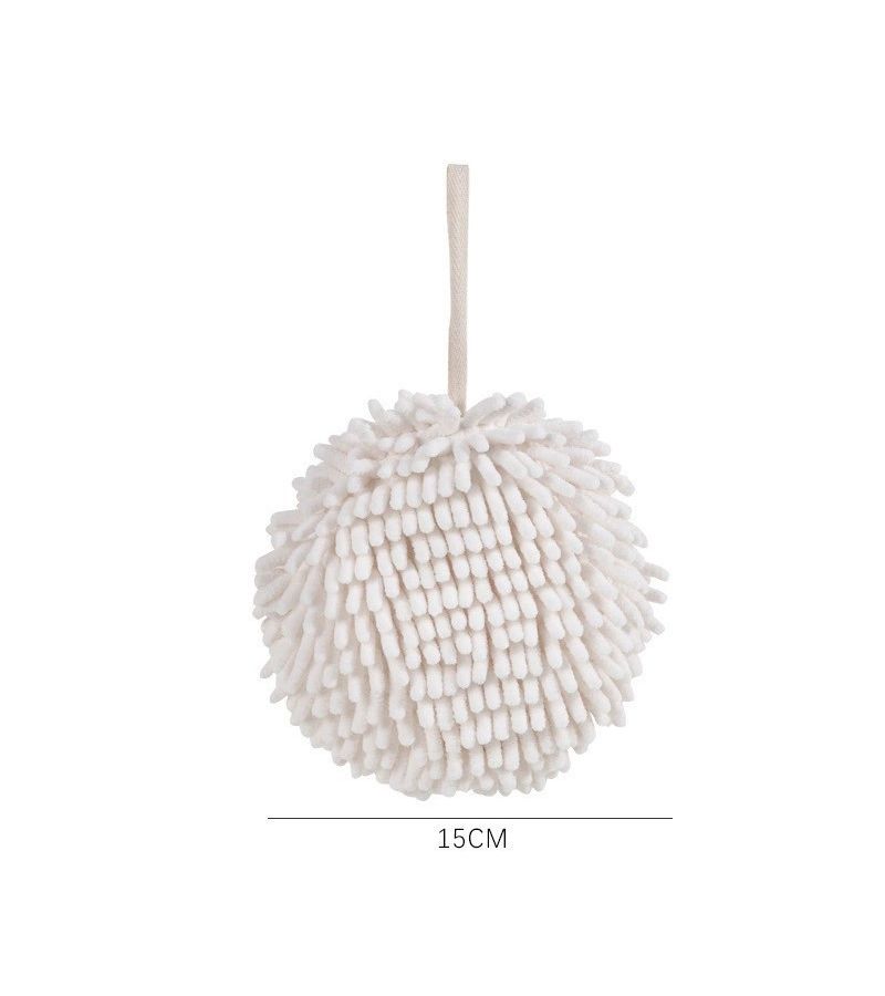 Blue Thickened Chenille Hand Drying Ball Hanging Kitchen Quick Dry Absorb - Image 1