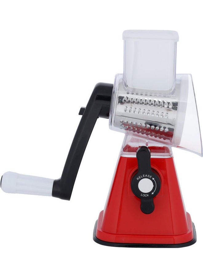 Royalford Rotary Grater 3 Interchangeable Stainless Steel Blades Multicolour 26x17x13.8cm - Image 2