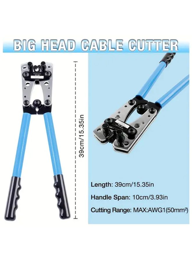 Professional Crimping Pliers Kit with 60 Copper Ring Terminals for Battery Cable Electrical Connector - Image 2