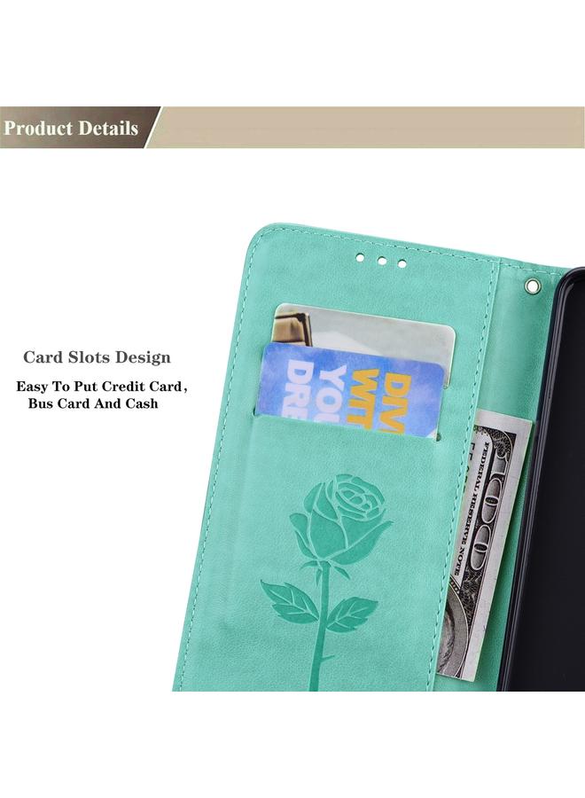 S-TOP Case For Honor X8 Rose Embossed Leather Phone Case - Image 4