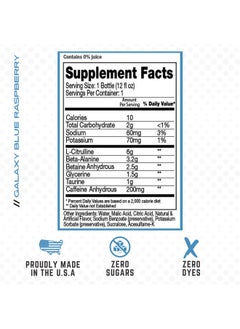 Purus Labs Noxygen Ready To Drink (Rtd) Pre-Workout | Pump, Energy, & Performance | 0 Sugars | 6G Citrulline | Pack Of 12 (Galaxy Blue Raspberry)  - Image 2