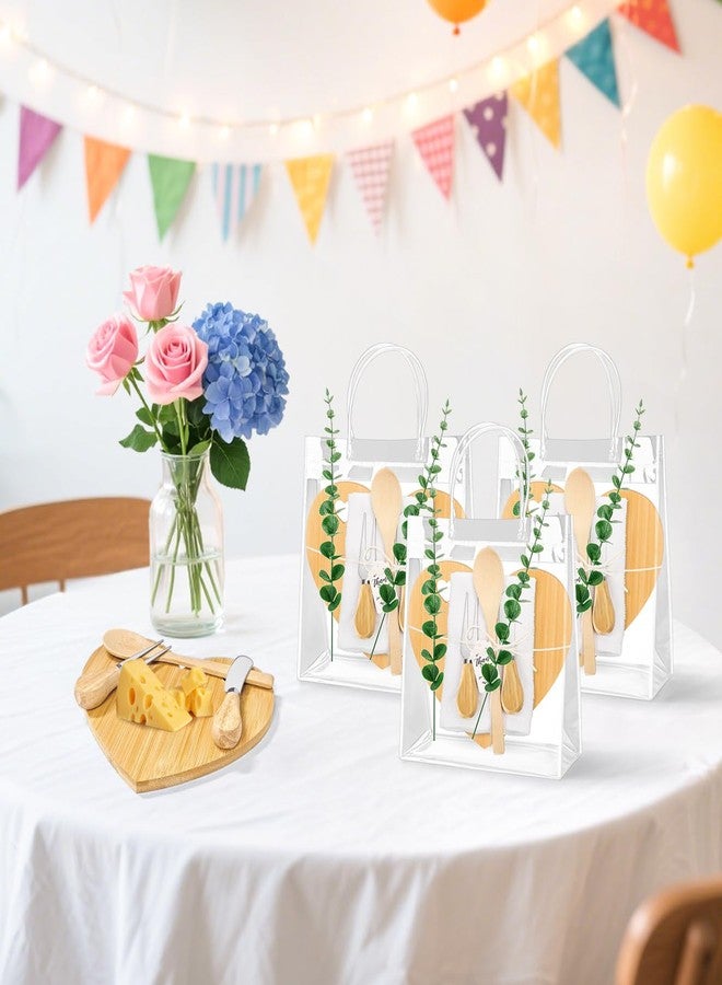 KBDHYY 55Pcs Baby Shower Prizes for Game Winners Adults 6 Sets Wedding Bridal Party Favors for Guests with Bamboo Cheese Board Butter Spreaders Forks Kitchen Towels Thank You Gift（Love） - Image 4
