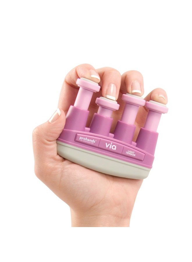 Prohands (Light Tension, Pink) - Gripmaster VIA Light Hand and Finger Exerciser - Pink, 1.8kg - Image 3