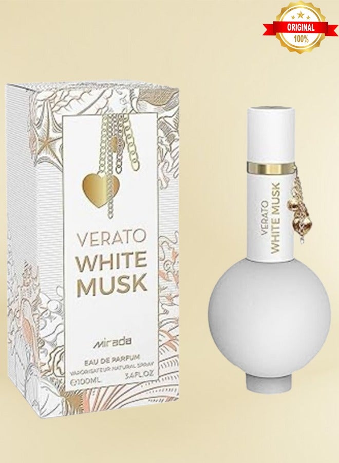 Mirada 2 Pieces Verato White Musk Perfume 100ml EDP - Image 2