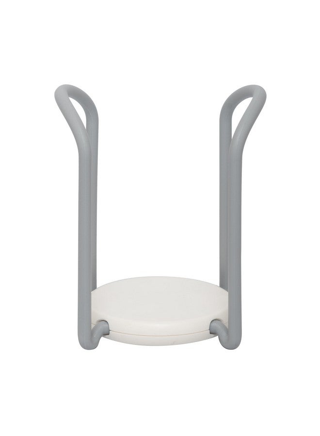 HARI Floor Mount Bowl Drain Rack Organizer,Plastic Bowl Storage,Tiered Shelf Non-Slip Bowl Holder Kitchen Storage (Grey),9.6 X 11.6 X 15.2 Centimeters - Image 1