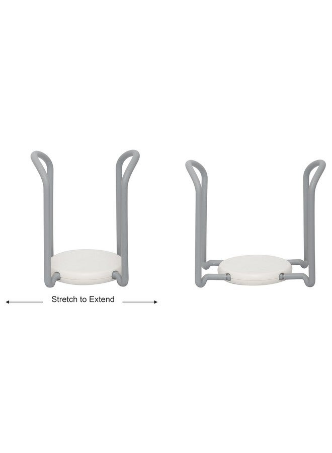 HARI Floor Mount Bowl Drain Rack Organizer,Plastic Bowl Storage,Tiered Shelf Non-Slip Bowl Holder Kitchen Storage (Grey),9.6 X 11.6 X 15.2 Centimeters - Image 2