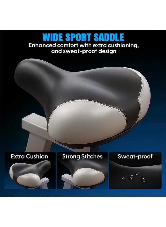 Sky Land Exercise Bike for Home, Indoor Spin Cycling Bike with Adjustable Resistance, Silent Belt Drive, LCD Monitor, Cardio Fitness Machine For Home Gym - Image 5