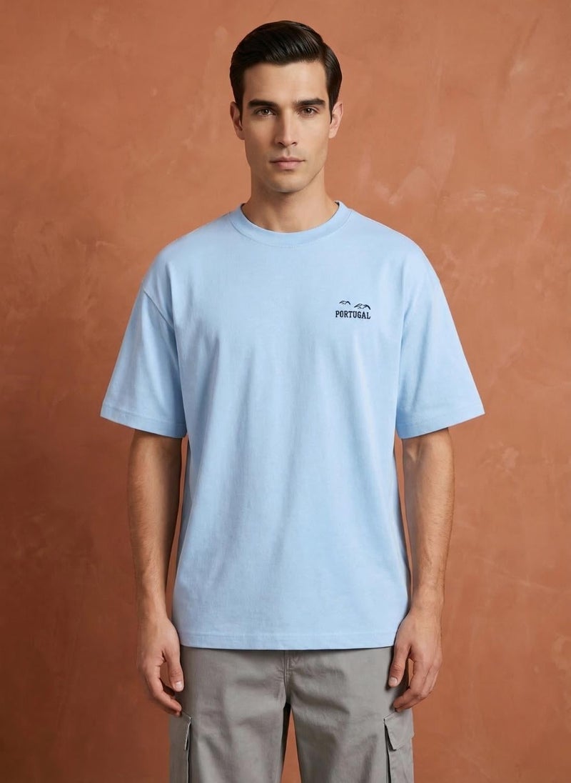 NOBERO Men Oversized Graphic Printed T-shirt - Image 1