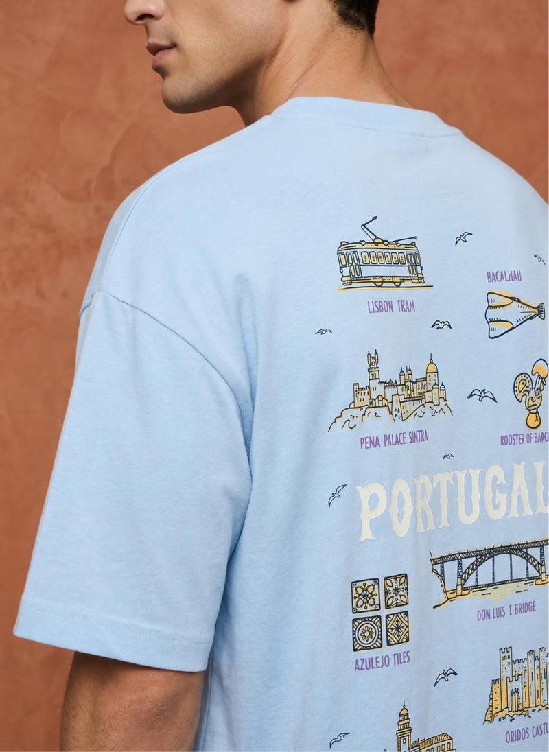 NOBERO Men Oversized Graphic Printed T-shirt - Image 4