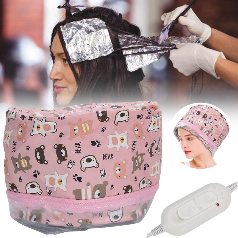 Filfeel Thermal Heat Treatment Spa Hair Masks, Deep Conditioning Treatments Electric Steamer Hat (US) - Image 4